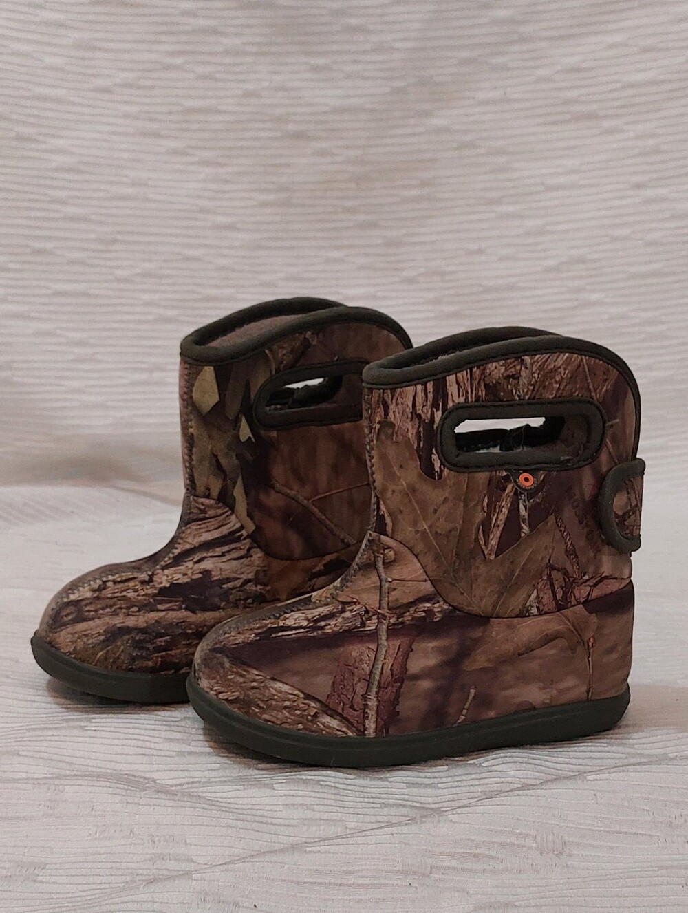 Bogs Kids Camo Rain & Snow Boots - Brown Size 9